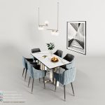 Dinning room scene 3dsmax